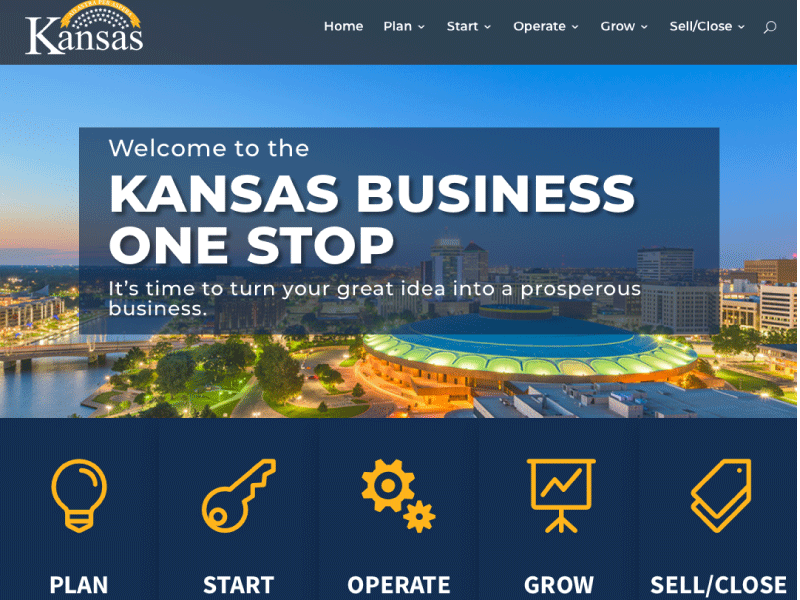 State Of Kansas Launches New Business One Stop
